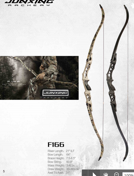 Junxing ILF Recurve bow For Archery Hunting Targeting 64inch