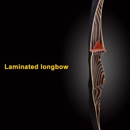 Dseeker Traditional Hunting Long bow 54" Longbow RH 30-60lb longbow 1pcs