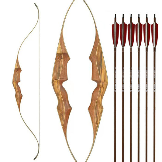 Evercatch Traditional Wood Hunting Bow 60inch RH