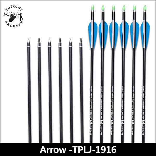 TOPOINT 1916 ALUMINIUM ARROWS FOR COMPOUND OR RECURVE BOW TARGET