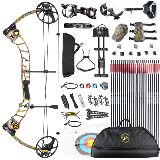 Topoint T1 19-30" COMPOUND BOW & ARROW HUNTING TARGET ARCHERY 15-70LBS