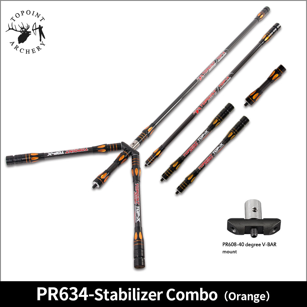 Topoint Top-X Carbon Stabilizer Set For Recurve Bow Light weight