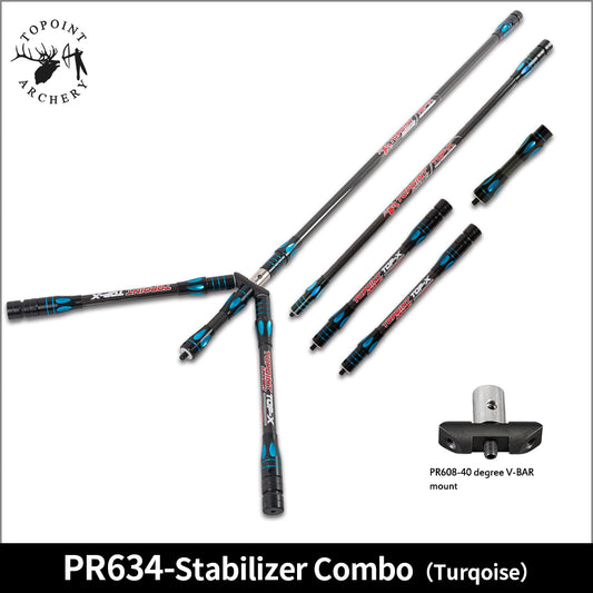 Topoint Top-X Carbon Stabilizer Set For Recurve Bow Light weight