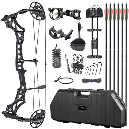 Junxing M128 compound bow 40-70# RH IBO340FPS Hunting Target