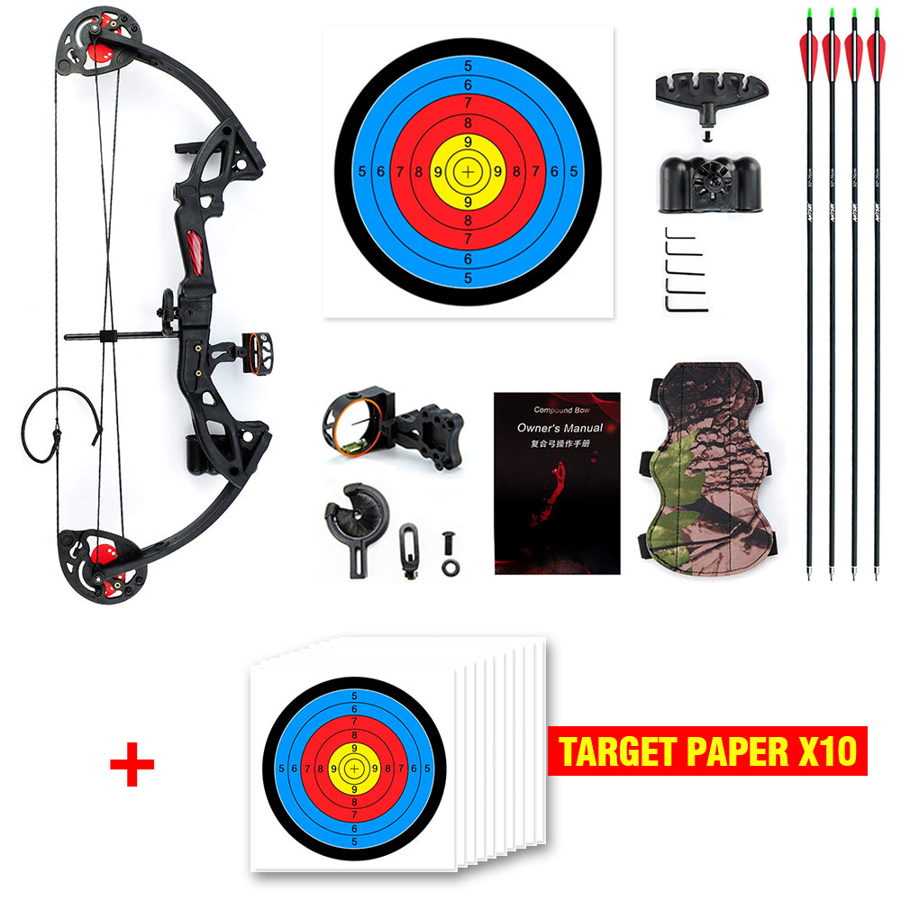 Musen Youth Compound Bow 10-29lbs for Kids Teenager Junior Target Hunting RH/LH