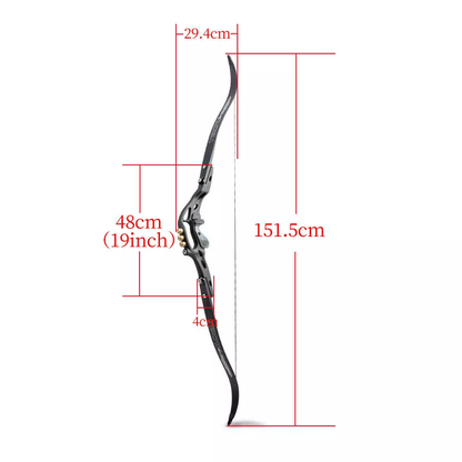 Junxing 62″ ILF Recurve Bow Barebow Hunting and Target