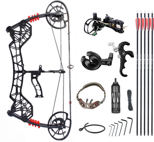 JUNXING M109F COMPOUND BOW FOR HUNTING AND 3D TARGET SHORT ATA