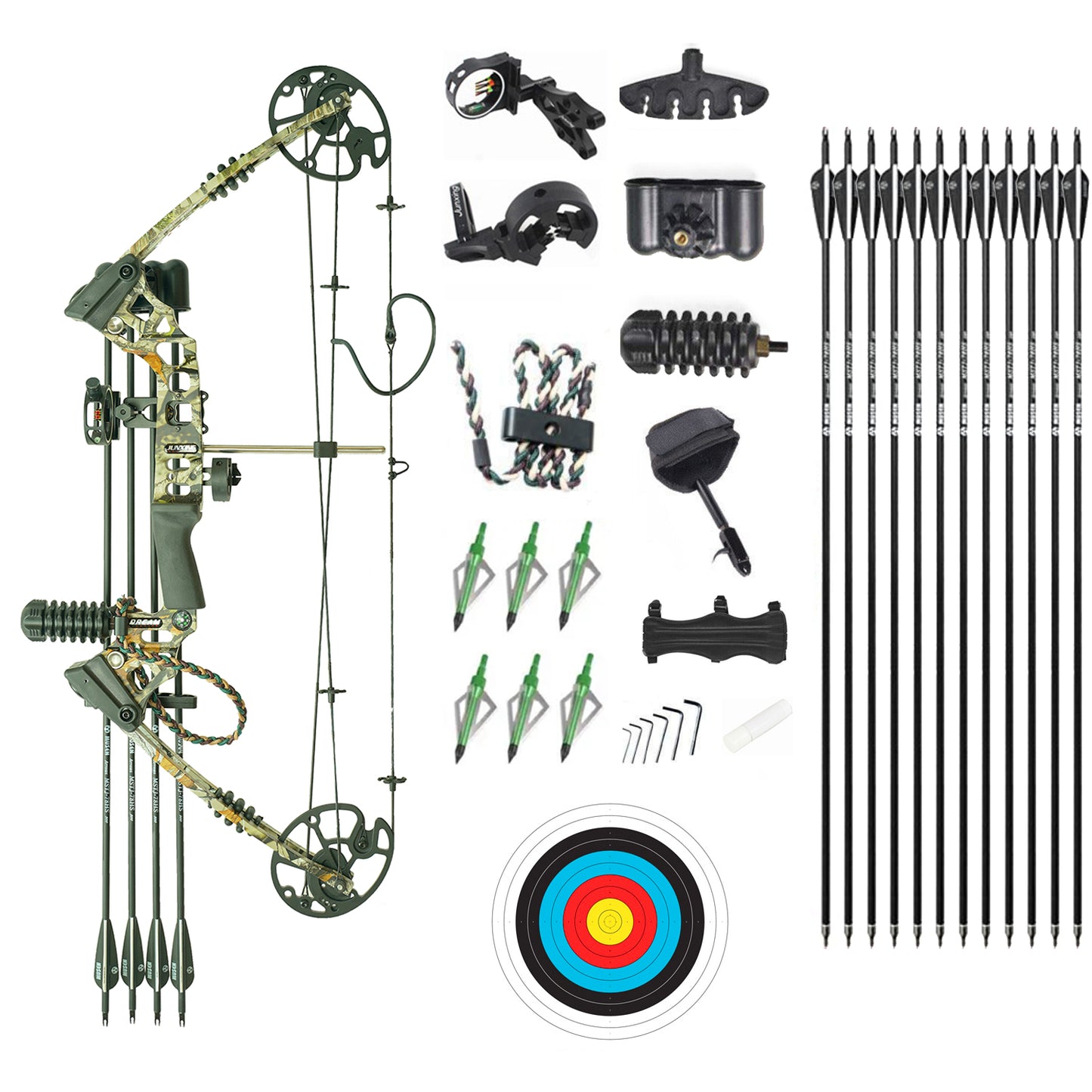 Junxing M120 20-70LBS Compound Bow Archery Hunting and Target RH/LH